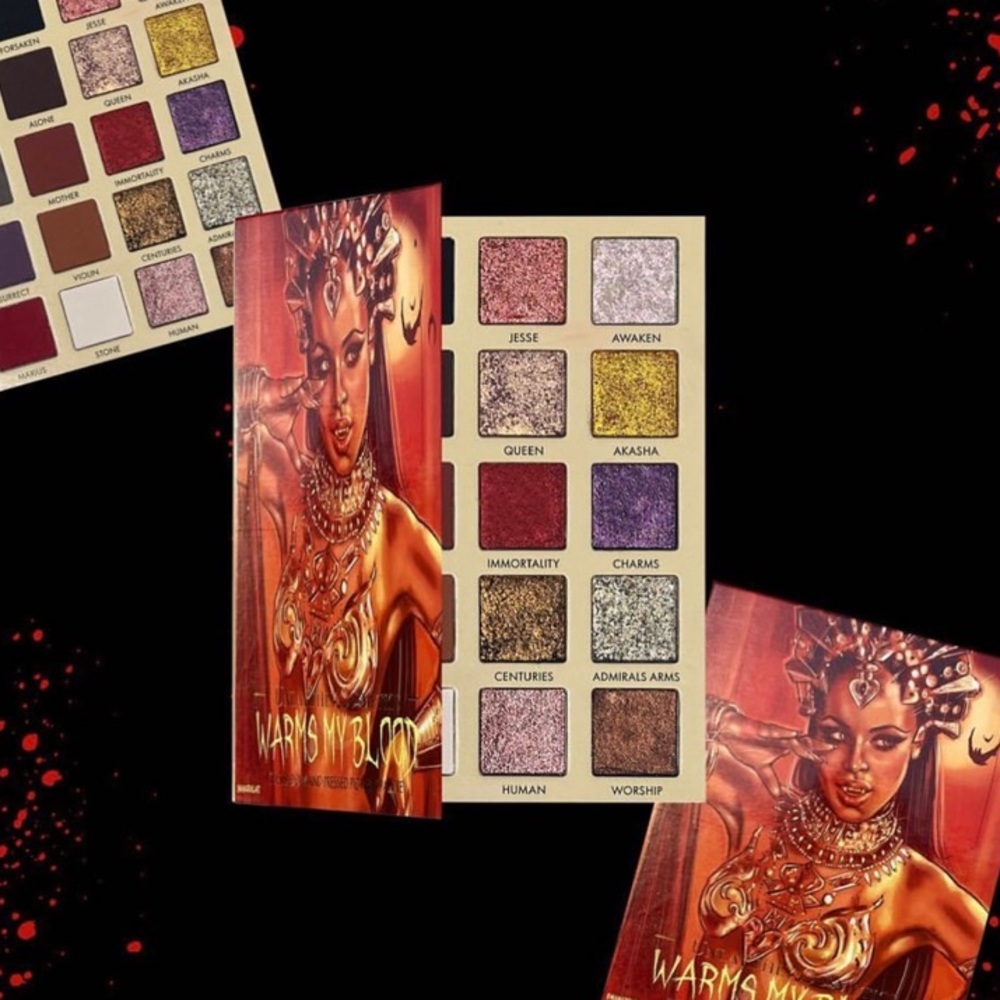 Unearthly Cosmetics x Queen of The Damned Warms My Blood eyeshadow palette